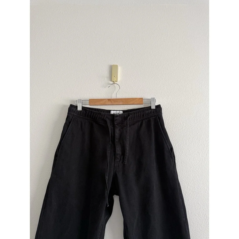 Wax London black cotton drawstring waist pants Men's Sz 32
